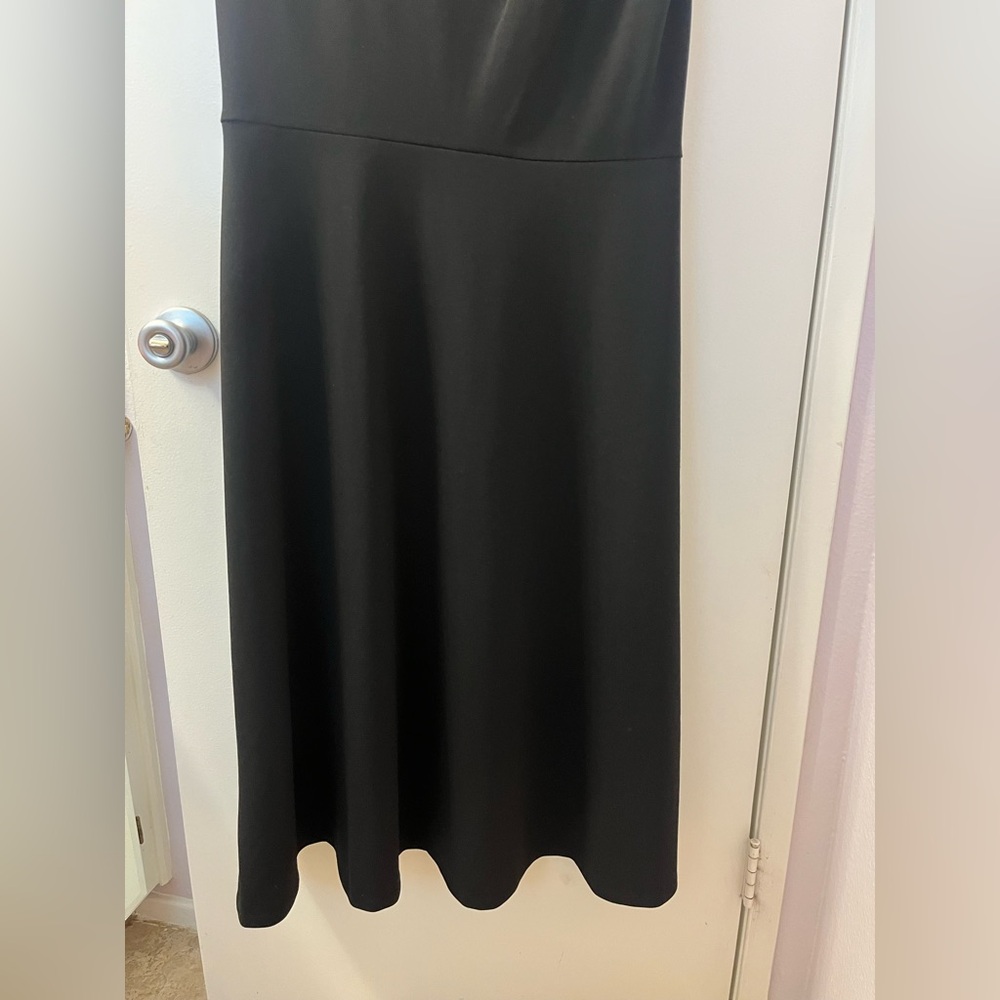 Calvin Klein Elegant Black Dress Like New Size 12/PTP 18-21/Length 48 - Picture 2 of 7
